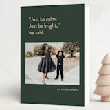"The Real Story" - Holiday Cards in Pine by Christie Garcia - Folded Card