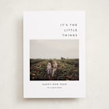 "The Little Things" - Holiday Cards in Fir by Up Up Creative - Front