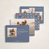 "Festive icons" - Holiday Cards in Blue Spruce by Sarah Knight - Back of Card Options