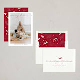 "Noël moderne" - Holiday Cards in Mulled Wine by Benita Crandall - Assembled