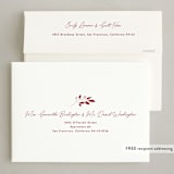 "Noël moderne" - Holiday Cards in Mulled Wine by Benita Crandall - FREE Recipient Addressing
