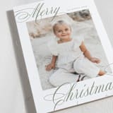 "Merry Script" - Holiday Cards in Sage by Nicole Walsh - Detail
