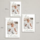 "Merry Script" - Holiday Cards in Sage by Nicole Walsh - Formats Available