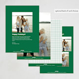 "Classic Border" - Holiday Cards in Pine by Wendy Chung - Back of Card Options