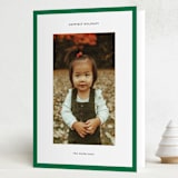 "Classic Border" - Holiday Cards in Pine by Wendy Chung - Folded Card