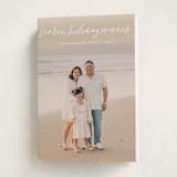 "Warm Holiday Wishes Script" - Holiday Cards in Snow by Kristen Magee - Folded Card