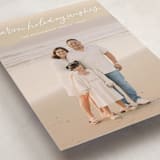 "Warm Holiday Wishes Script" - Holiday Cards in Snow by Kristen Magee - Detail