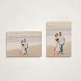 "Warm Holiday Wishes Script" - Holiday Cards in Snow by Kristen Magee - Photo Orientation Options