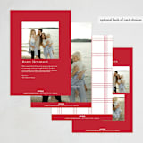 "Together Forever" - Holiday Cards in Cranberry by Chris Griffith - Back of Card Options