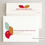 "Merry Vibe" - Holiday Cards in Berry by GeekInk Design - FREE Recipient Addressing