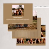 "Merry Motif" - Holiday Cards in Golden by Amy Kross - Back of Card Options