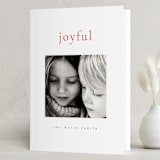 "Six" - Holiday Cards in Holly Berry by Up Up Creative - Folded Card