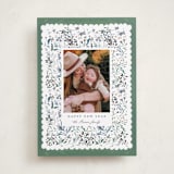"Wonderland Floral" - Holiday Cards in Pine by Kelly Ventura - Front