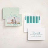 "Julep" - Holiday Cards in Mint by Megan Davis - Assembled