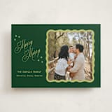 "Squiggle and Stars" - Holiday Cards in Forest by Lauren Jopling - Front