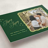 "Squiggle and Stars" - Holiday Cards in Forest by Lauren Jopling - Detail