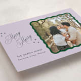 "Squiggle and Stars" - Holiday Cards in Sugar Plum by Lauren Jopling - Detail