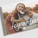 "Unleashed" - Holiday Cards in Snow by Annie Holmquist - Detail