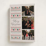 "holiday embroidery" - Holiday Cards in Buttercream by Vivian Yiwing - Folded Card