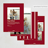 "Film Strips" - Holiday Cards in Mulled Wine by Roxy Cervantes - Back of Card Options