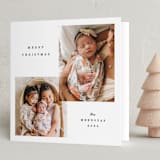 "Soft Overlay" - Holiday Cards in Snowman by Adelyn T. - Folded Card