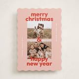"Bold Stack" - Holiday Cards in Candy Cane by Lisa McLean - Front
