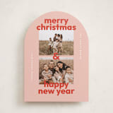 "Bold Stack" - Holiday Cards in Candy Cane by Lisa McLean - Front