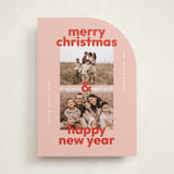 "Bold Stack" - Holiday Cards in Candy Cane by Lisa McLean - Front