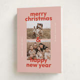 "Bold Stack" - Holiday Cards in Candy Cane by Lisa McLean - Folded Card