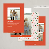 "Joy All Around" - Holiday Cards in Cherry by Annie Holmquist - Back of Card Options