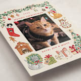 "Meowy Christmas" - Holiday Cards in Vintage by Sarah Knight - Detail