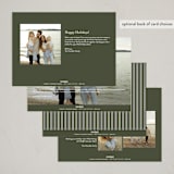 "Bold & Merry" - Holiday Cards in Pine by Jula Paper Co. - Back of Card Options