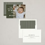 "Bold & Merry" - Holiday Cards in Pine by Jula Paper Co. - Assembled