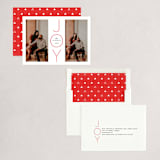 "Joyful Duet" - Holiday Cards in Cranberry by Lisa Cersovsky - Assembled