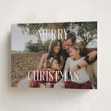 "Christmas" - Holiday Cards in Snow by Rebecca Durflinger - Folded Card