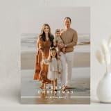 "Simple Stripe" - Holiday Cards in Snow by Jennifer Postorino - Front
