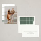 "Simple Stripe" - Holiday Cards in Snow by Jennifer Postorino - Assembled