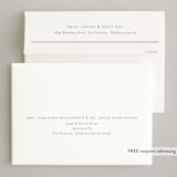 "Simple Stripe" - Holiday Cards in Snow by Jennifer Postorino - FREE Recipient Addressing