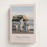 "Scripted Holiday" - Holiday Cards in Wintermint by Mansi Verma - Folded Card