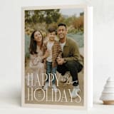 "Article" - Holiday Cards in Eggnog by Pixel and Hank - Folded Card