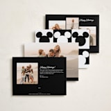 "Magical Year" - Holiday Cards in Ink by Mackenzie Clarken - Back of Card Options