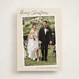 "Dated Snapshot" - Holiday Cards in Latte by Alicia Schultz - Front