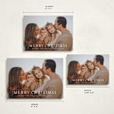 "Cute bow" - Holiday Cards in Candy Cane by Yuliya Evseeva - Formats Available