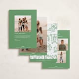 "Festive Home" - Holiday Cards in Fir by Teju Reval - Back of Card Options