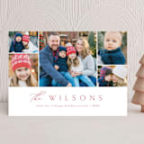 "Familia" - Holiday Cards in Berry by Kelly Schmidt - Front