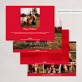 "Familia" - Holiday Cards in Berry by Kelly Schmidt - Back of Card Options