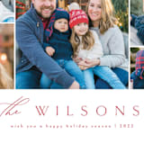 "Familia" - Holiday Cards in Berry by Kelly Schmidt - Detail