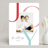 "Outlined Joy" - Holiday Cards in Jolly by Makewells - Front