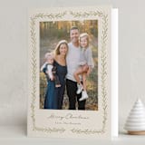 "Delicate Frame" - Holiday Cards in Vanilla by Kristen Knechtel - Folded Card