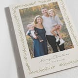 "Delicate Frame" - Holiday Cards in Vanilla by Kristen Knechtel - Detail